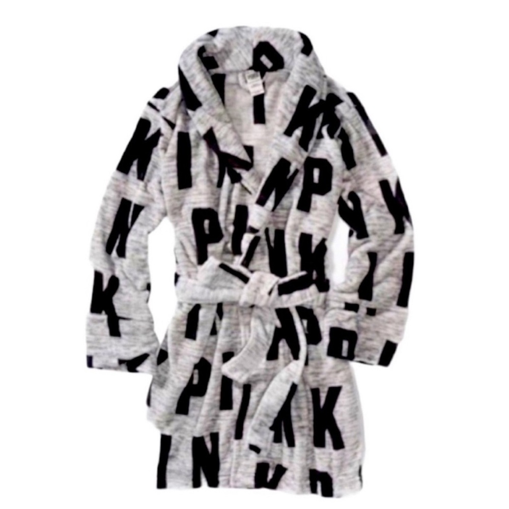 Pink Victoria’s Secret Robe with Logo